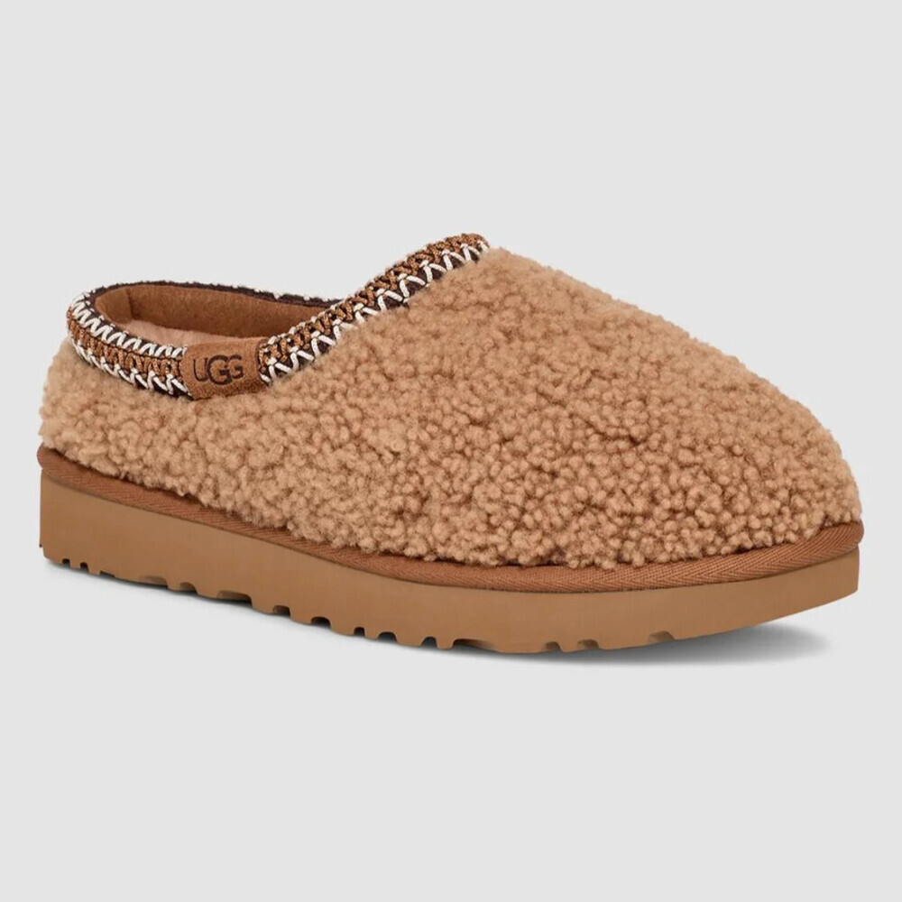 UGG Tasman Maxi Curly 1158356-CHE Slippers Women Chestnut Sheepskin Shoes GUG200